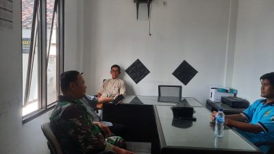 Babinsa Desa Sumbereja Bahas Usulan Perbaikan Irigasi, Normalisasi Kali Citarum