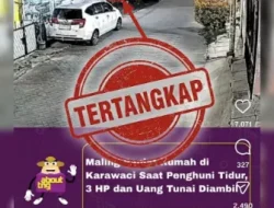 Pelaku Curat di Karawaci Dibekuk Polisi, Barang Bukti Tiga HP Diamankan