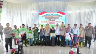 Perkuat Ketahanan Pangan Nasional, Polda Kaltim Gelar Panen Raya Kuartal II Tahun 2026