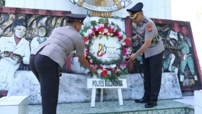 Kapolres Bulukumba Pimpin Upacara Ziarah dan Tabur Bunga di TMP Taccorong
