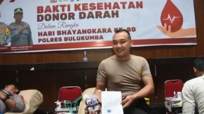 Sambut Hari Bhayangkara ke-80 Tahun, Polres Bulukumba Gelar Donor Darah, 59 Kantong Terkumpul