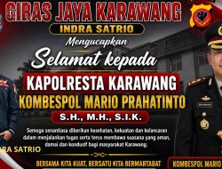 Ketua Umum Gibas Jaya Karawang Ucapkan Selamat kepada Kapolresta Karawang Kombes Pol Mario Prahatinto