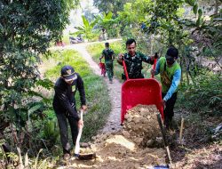 Satgas TMMD Ke-129 Bangun Jalan Lingkungan di Wibawamulya, Akses Warga Ditingkatkan