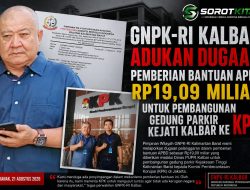 GNPK-RI Kalbar Adukan Dugaan Pemberian Bantuan APBD Rp19,09 Miliar untuk Pembangunan Gedung Parkir Kejati Kalbar ke KPK