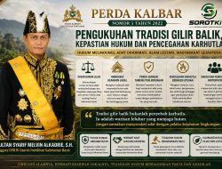 SULTAN SYARIF MELVIN ALKADRIE, S.H. Soroti Penempatan Perda Kalbar Nomor 1 Tahun 2022: Kearifan Lokal, Kepastian Hukum, dan Pencegahan Karhutla Harus Berjalan Seimbang