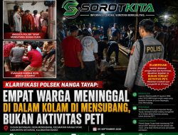 Klarifikasi Polsek Nanga Tayap: Empat Warga Meninggal di Dalam Kolam di Mensubang, Bukan Aktivitas PETI