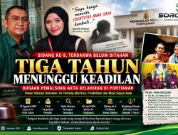 Hampir Tiga Tahun Berjalan, Terdakwa Disebut Pegawai BUMN Pelindo — Pelapor Pertanyakan Penahanan, Verifikasi Dukcapil dan Arah Putusan