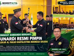 Tongkat Komando Berganti, Sunardi Resmi Pimpin Laskar Al Fakar Khatulistiwa Indonesia Sekadau